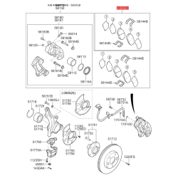 Колодки тормозные дисковые комплект 58101-1MA21 Mobis