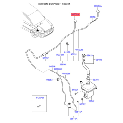 Форсунка (распылитель) омывателя ветрового стекла 98640-1C510 Mobis
