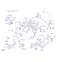 Сайлентблок тяги передней поперечной внутренний и наружный (задняя подвеска) 55253-2W600 Mobis