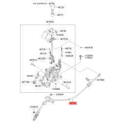 Трос АКПП 46790-1H100 Mobis
