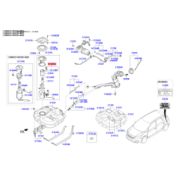 Регулятор тиску, паливний насос 31380-2H000 Mobis