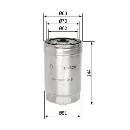 Фильтр топливный BOSCH - 1 457 434 314 - изображение №1 1 457 434 314