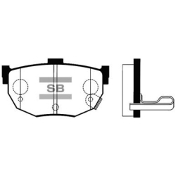 Колодки тормозные дисковые комплект HI-Q Sangsin Brake