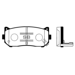 Колодки тормозные дисковые комплект HI-Q Sangsin Brake