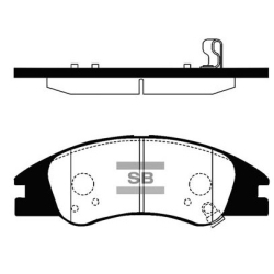 Колодки гальмівні дискові комплект HI-Q Sangsin Brake