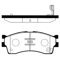 Колодки тормозные дисковые комплект HI-Q Sangsin Brake