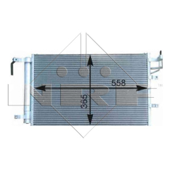 Радіатор кондиціонера NRF