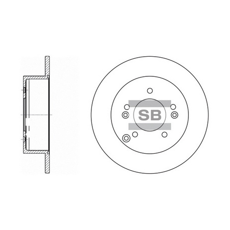 Диск тормозной HI-Q Sangsin Brake - SD2034 - изображение №1 SD2034