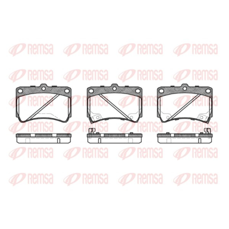 Колодки гальмівні дискові комплект передні Remsa - 0212.42 - зображення №1 0212.42