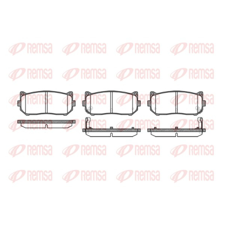 Колодки тормозные дисковые комплект задние Remsa - 0649.02 - изображение №1 0649.02