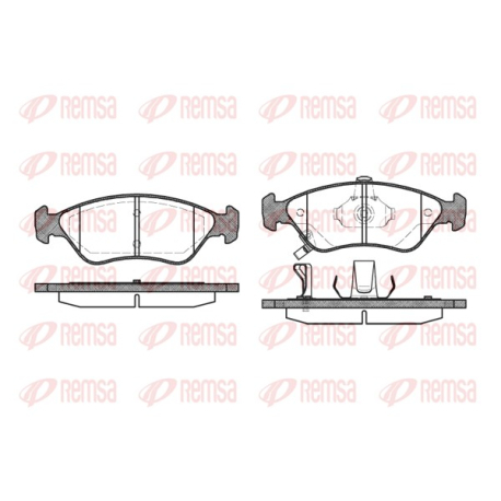 Колодки гальмівні дискові комплект передні Remsa - 0648.02 - зображення №1 0648.02