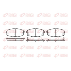 Колодки гальмівні дискові комплект передні Remsa