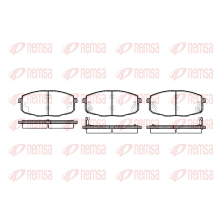 Колодки гальмівні дискові комплект передні Remsa - 1038.02 - зображення №1 1038.02