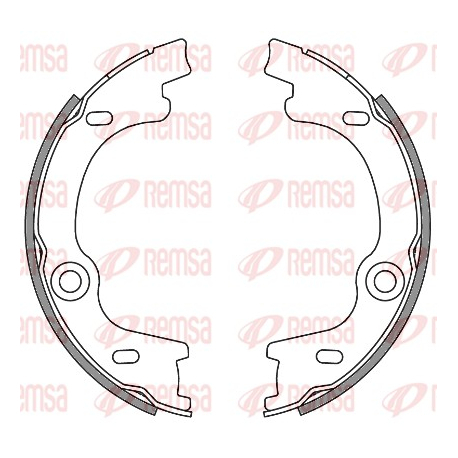 Колодки ручного (стоянкового) гальма Remsa - 4630.00 - зображення №1 4630.00