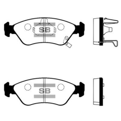 Колодки тормозные дисковые комплект HI-Q Sangsin Brake