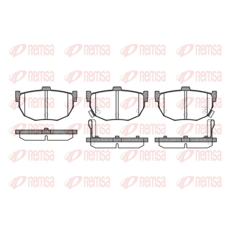Колодки гальмівні дискові комплект задні Remsa - 0294.32 - зображення №1 0294.32