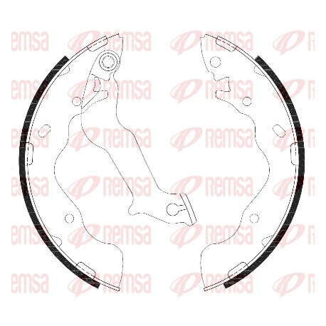 Колодки ручного (стоянкового) гальма Remsa - 4287.00 - зображення №1 4287.00