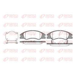 Колодки гальмівні дискові комплект передні Remsa