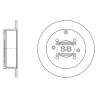 Диск тормозной HI-Q Sangsin Brake - SD1047 - изображение №1