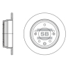 Диск тормозной HI-Q Sangsin Brake - SD1136 - изображение №1