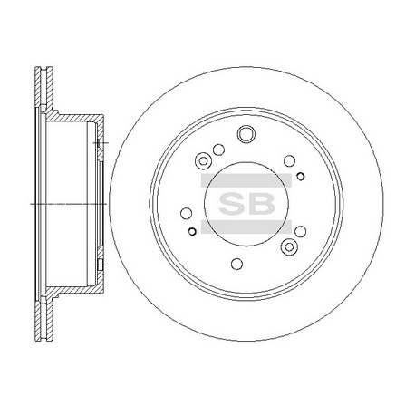 Диск тормозной HI-Q Sangsin Brake - SD2056 - изображение №1 SD2056