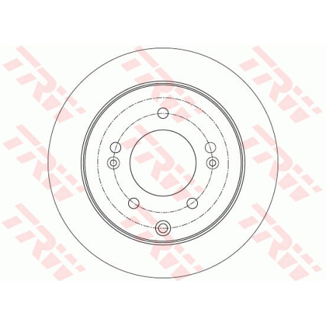 Диск тормозной TRW - DF7819 - изображение №1 DF7819