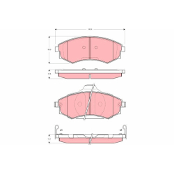 Колодки гальмівні дискові комплект TRW