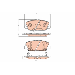 Колодки тормозные дисковые комплект TRW