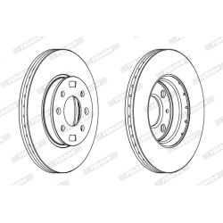 Диск тормозной передний Ferodo