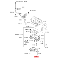 Масляний піддон нижній 21510-37111 Mobis