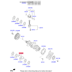 Вкладыши коренные 21030-2B710 Mobis