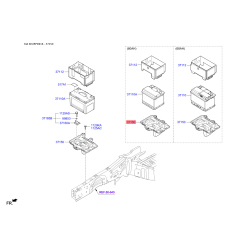Кріплення акумулятора 37150-D3100 Mobis