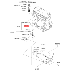 Шланг радиатора 25472-27000 Mobis