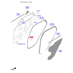 Упор (відбійник) капота 82191-1E000 Mobis