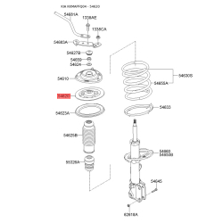 Опорне кільце, опора стійки амортизатора верхнє 54620-34001 Mobis