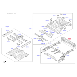 Лонжерон пола багажника 65910-F1550 Mobis