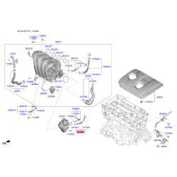 Патрубок дросельної заслінки 25468-2E000 Mobis