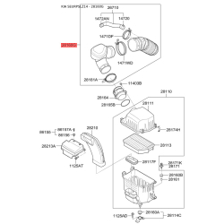 Шланг, система подачи воздуха 28130-2S000 Mobis