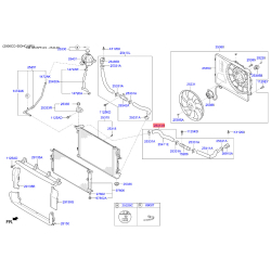 Шланг (патрубок) системы охлаждения верхний 25414-D3500 Mobis