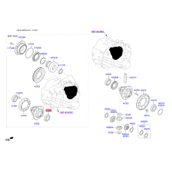 Подшипник раздаточной коробки 47363-3B200 Mobis