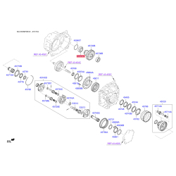 Подшипник дифференциала АКПП 45737-3B100 Mobis
