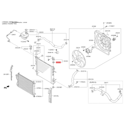 Крепление радиатора верхнее 25335-3D000 Mobis