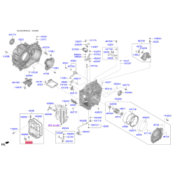 Уплотнительное кольцо, гидравлический фильтр 45285-3B010 Mobis