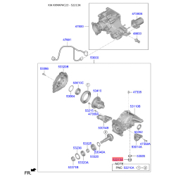 Пробка сливная заднего моста 53070-39000 Mobis