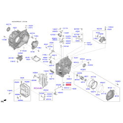 Уплотняющее кольцо вала, фланец АКПП 45324-39000 Mobis