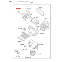 Регулирующий клапан охлаждающей жидкости 97162-1PAA0 Mobis