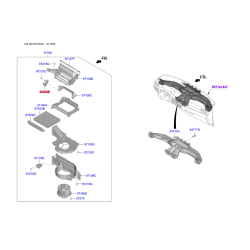 Крышка (корпус или кронштейн) отопителя 97161-1JAA0 Mobis