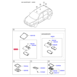 Освітлення салону 92850-2E000EZ Mobis