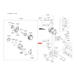 Насос вакуумний генератора та комплектуючі 37490-27010 Mobis