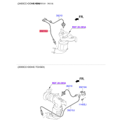 Датчик кислорода (лямбда зонд) задний 39210-2G260 Mobis